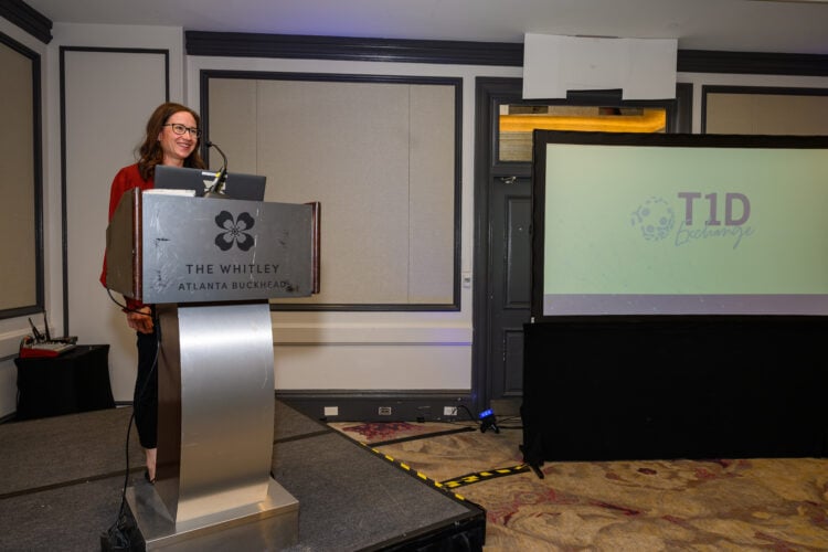 Grace Nelson, MD, presenting "Advancing Equity and Outcomes: A QI Initiative to Increase CGM Use in Children with Type 2 Diabetes" at the 2025 T1DX-QI Learning Session