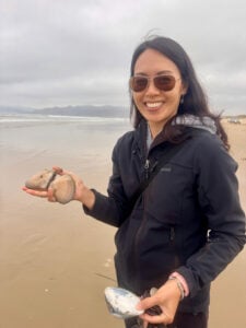 Jenise Wong, MD, PhD on Pismo Beach