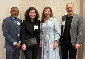Trevon Wright and Nicole Rioles from T1D Exchange with members of the Collaborative