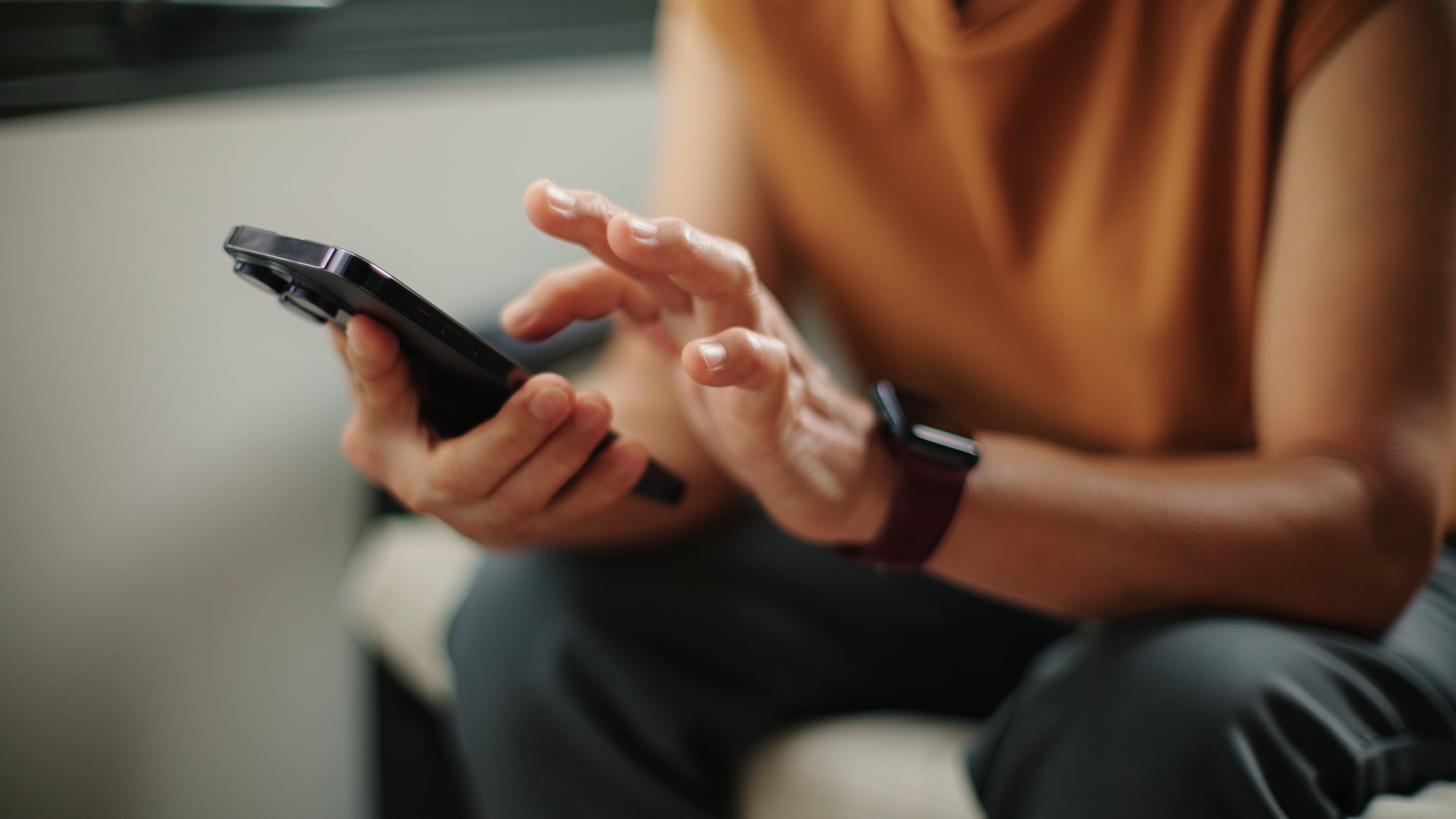 person on their phone