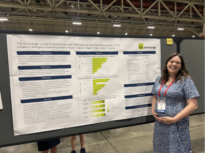 Angie with her poster presentation