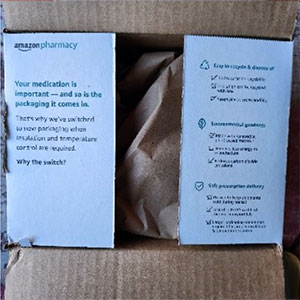 Generic insulin packaged from Amazon Pharmacy