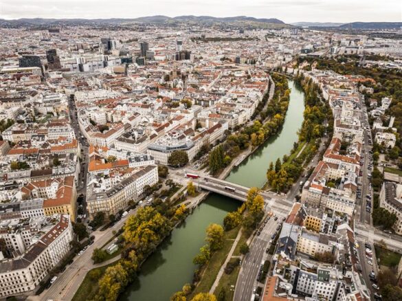 Aerial view of Vienna, location of the 2025 EASD conference