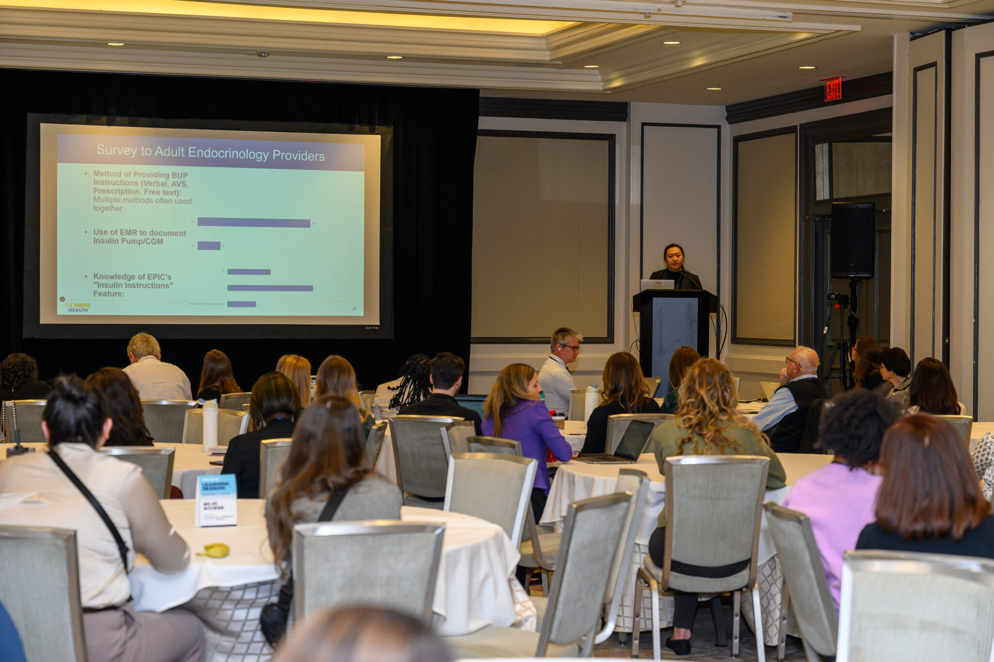 Vivian Lee presenting "Having Your Back(up): Implementing Safety Nets for Insulin" at the 2025 T1DX-QI Learning Session