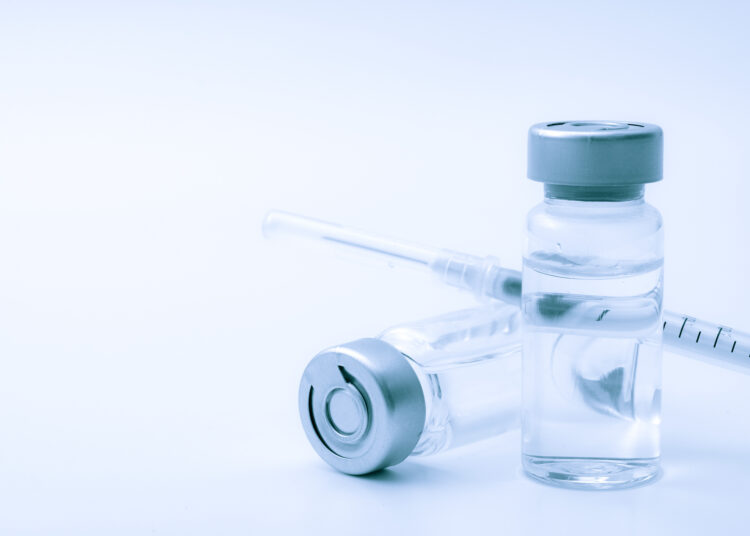 Insulin vial and syringe